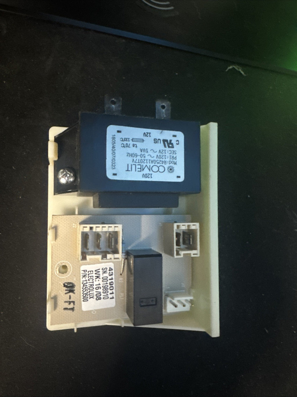 Frigidaire Washer Heater Control Board 134558200 134553500.