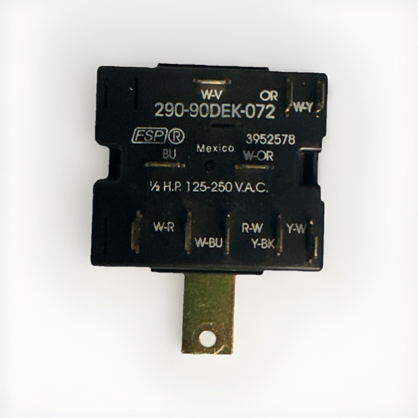 WHIRLPOOL WASHER TEMPERATURE SWITCH   290-90DEK-072   WD-13314